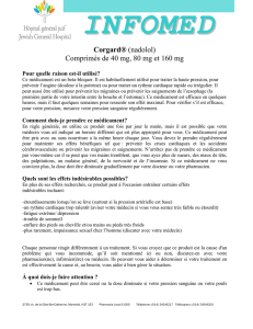 Corgard® (nadolol) Comprimés de 40 mg, 80 mg et 160 mg