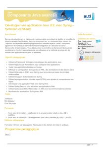 Développer une application Java JEE avec Spring
