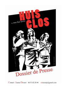 Dossier Presse Huis Clos