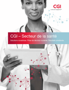 Brochure sur les solutions TI de CGI dans le secteur de la santé