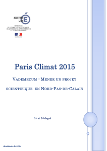 Vademecum Mener un projet scientifique en Nord-Pas-de