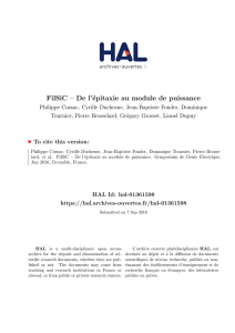 FilSiC – De l`épitaxie au module de puissance