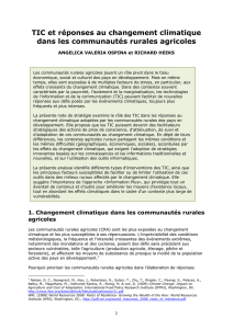 TIC et réponses au changement climatique dans les communautés
