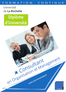 Consultant - Université de La Rochelle