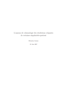 L`anneau de cohomologie des résolutions crépantes de certaines