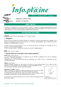 Info.pl@ine N°151 - Chambres d`Agriculture d`Ile-de