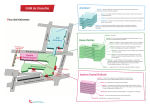 Plan des étages - Accueil GHM de Grenoble