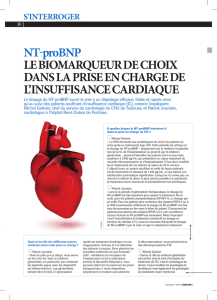 S`interroger : NT-proBNP et Insuffisance cardiaque