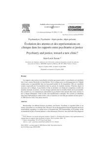 Évolution des attentes et des représentations en clinique dans les