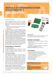 c20-e1/ev - module d`experimentation d