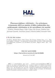 Pharmacovigilance vétérinaire : Les principaux évènements