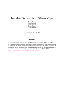 Installer Debian Linux 3.0 sur Mips