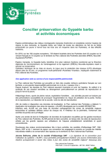 Concilier préservation du Gypaète barbu et activités - Tarbes