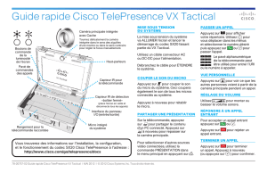 Cisco Telepresence VX Tactical Quick Start Guide