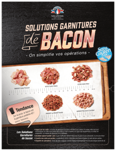 Garnitures de bacon - Olymel Solutions Service Alimentaire