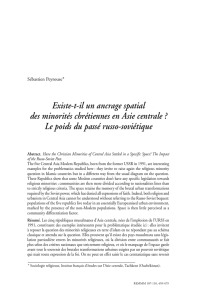 Existe-t-il un ancrage spatial des minorités chrétiennes en Asie