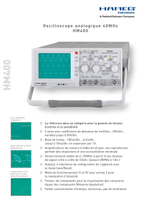 Oscilloscope analogique 40MHz HM400