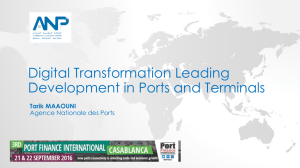 Digital Transformation Leading Development in Ports and Terminals