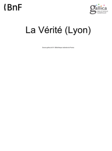 La Vérité (Lyon). 1863