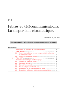 Fibres et télécommunications. La dispersion