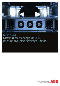 MNS®-Up Distribution d`énergie et UPS dans un système compact