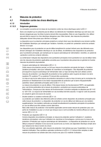 4 Mesures de protection 4.1 Protection contre les chocs électriques