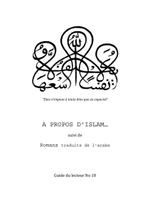 A propos de l`Islam... - Bibliothèque publique et universitaire