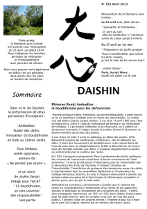 Daishin 183- Avril 2013 - la DEMEURE sans limites