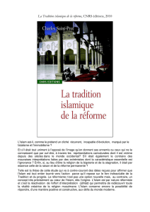 La Tradition islamique de la réforme, CNRS éditions, 2010