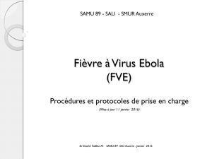 Fièvre hémorragique Virus EBOLA