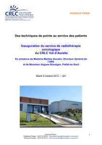 Des techniques de pointe au service des patients