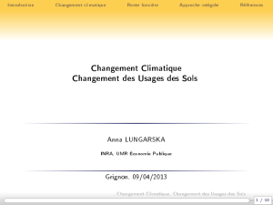 1.5cm Changement Climatique Changement des Usages