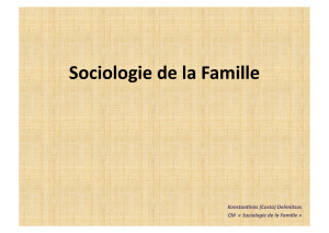 Sociologie de la Famille