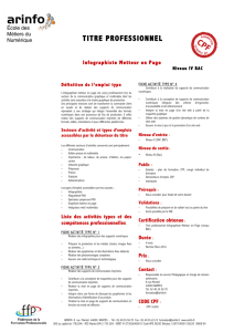 TITRE PROFESSIONNEL Infographiste Metteur en Page 2