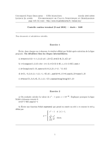 Université Paris Descartes — UFR Math-Info Année 2015