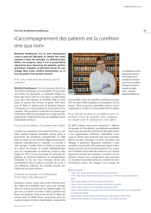 L`accompagnement des patients est la condition sine qua non