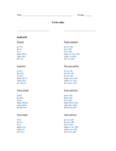 Verbe aller Indicatif