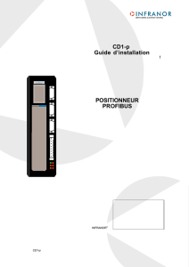 POSITIONNEUR PROFIBUS CD1-p Guide d`installation