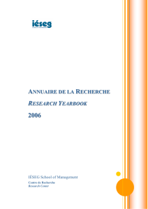 annuaire de la recherche research yearbook