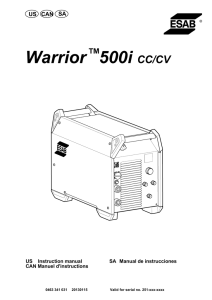 Warrior 500i CC/CV