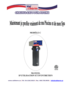 manuel d`utilisation et d`entretien