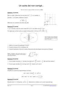 DS 1S - Angles et trigonometrie