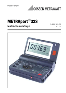 METRAport 32S - Gossen Metrawatt