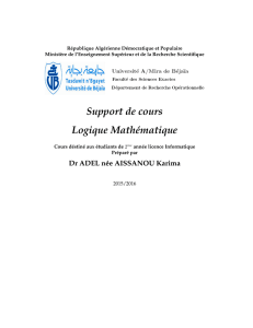 2015/2016 Logique mathématique - E