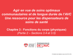 Chapitre 3 - Canadian Stroke Best practice