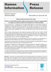 Rapport de gestion consolidé - finances - 31/12/12
