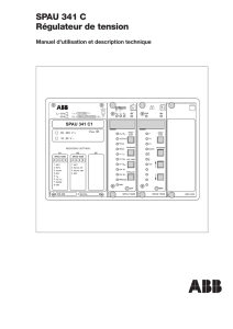 SPAU 341 C Régulateur de tension