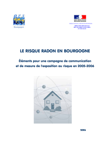 le risque radon en bourgogne - ORS Bourgogne Franche