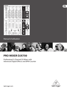 pro mixer djx750 - Electronique Diffusion
