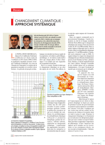 changement climatique : approche systémique